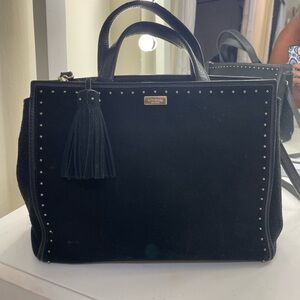 Kate Spade New York Black Suede Crossbody Bag